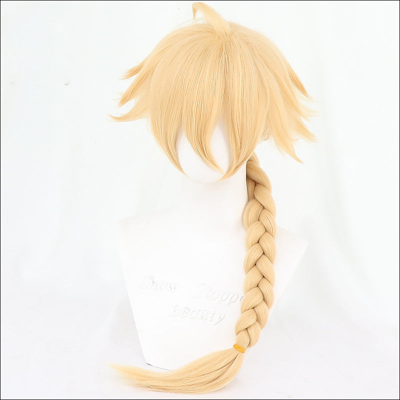 Cosplay wig traveler bright gold