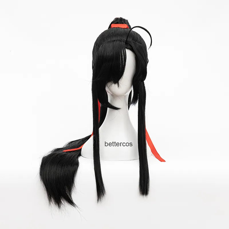 Anime Mo Dao Zu Shi The Grandmaster of Demonic Cultivation Wei Wuxian Cosplay Wig Heat Resistant Hair Wigs + Wig Cap