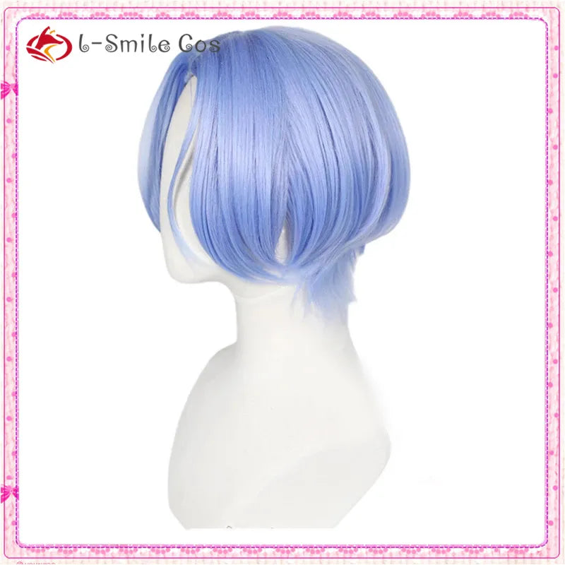 SK8 the Infinity Langa Hasegawa Cosplay Wig SK∞ Cosplay Wig Blue Short Wigs Halloween Heat Resistant Synthetic Hair + Wig Cap