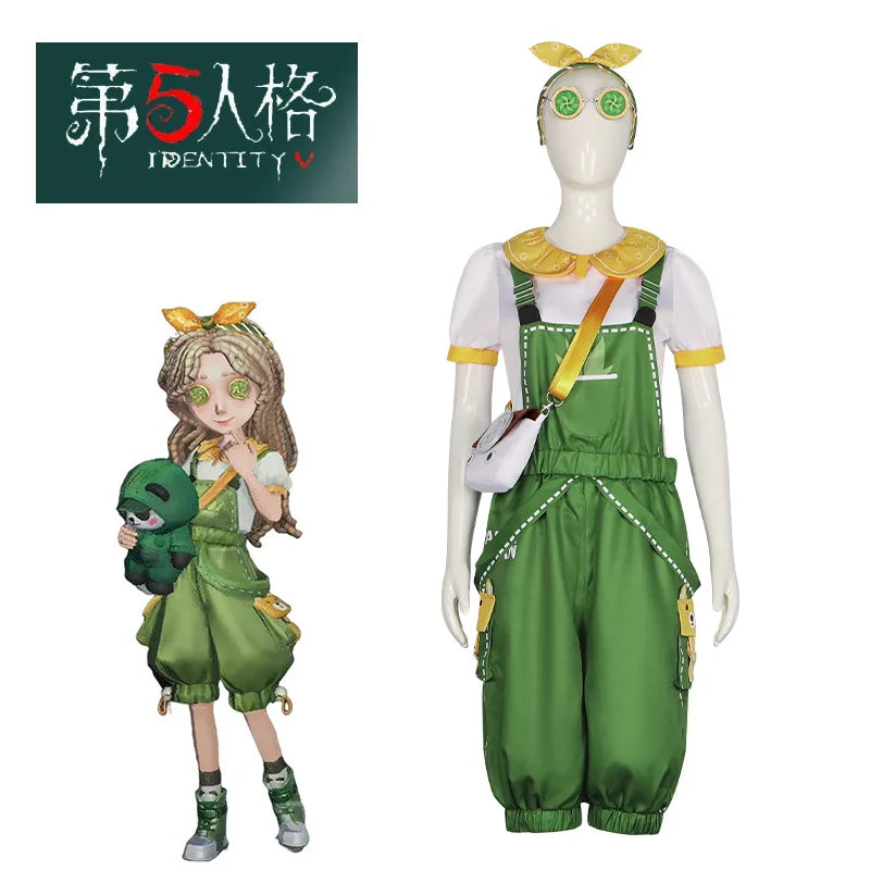 Game Identity V Alice Derose Survivor Little Girl Cosplay Costume Panda Outfit Women Girl Halloween Carnival Role Play Full Suit