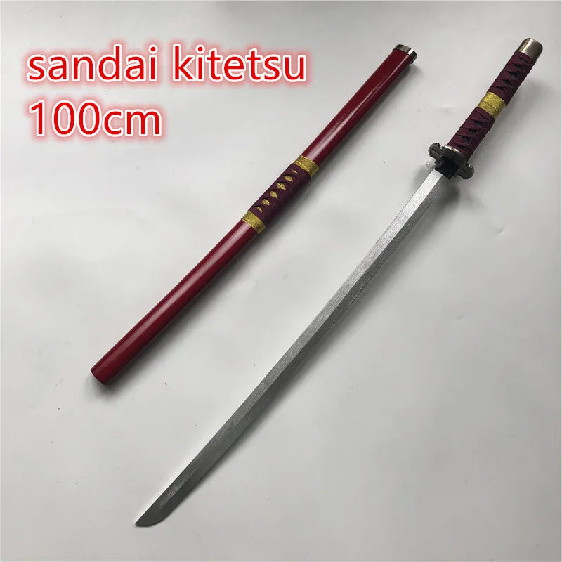 Anime Cosplay Roronoa Zoro Sword Weapon Armed Katana Espada Wood 1:1 Ninja Knife Samurai Sword Prop Toys For Teens