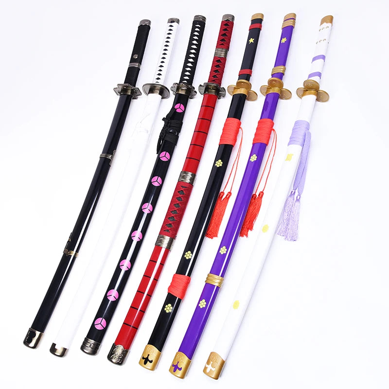 Anime Cosplay Roronoa Zoro Sword Weapon Armed Katana Espada Wood 1:1 Ninja Knife Samurai Sword Prop Toys For Teens