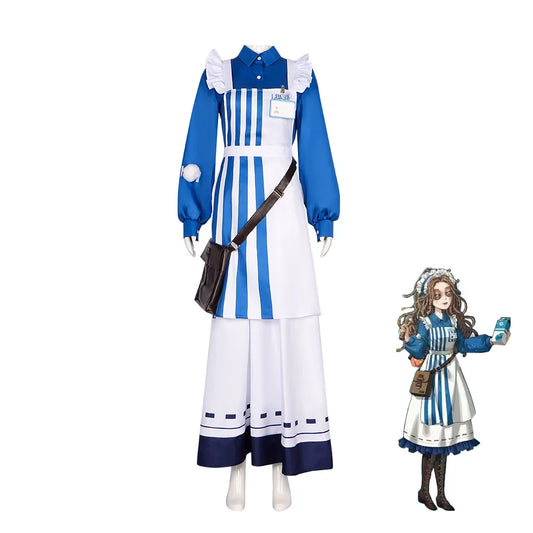 Game Identity V Psychologists Cosplay Ada Mesmer Costume Maid Dress Skirt Halloween Party Role Play Outfit Disguise Adult Girls