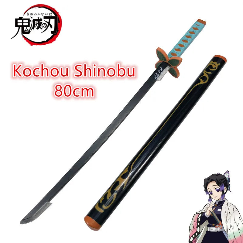 80cm Cosplay Anime Kimetsu no Yaiba Katana Weapon Original Demon Slayer Sword Kanroji Mitsuri Kyoujurou Tanjirou Swords