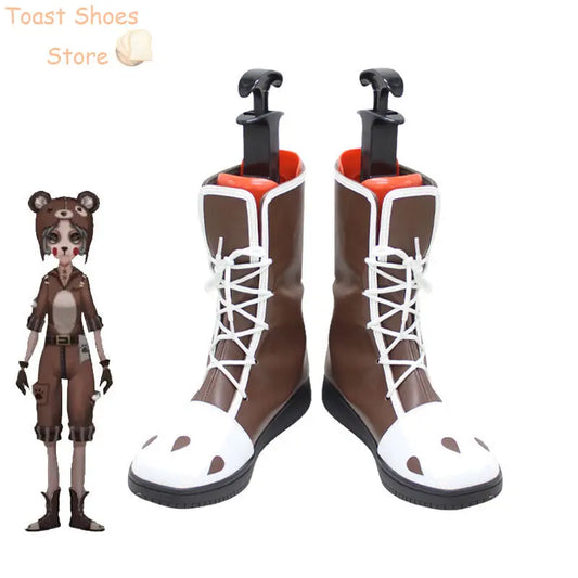 Game Identity V Mechanic Tracy Reznik Cosplay Shoes PU Leather Shoes Halloween Carnival Boots Costume Prop