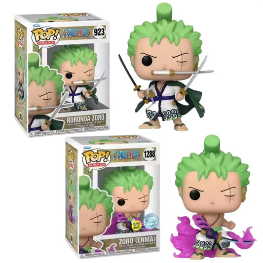 Funko Pop one piece Anime Roronoa Zoro #923#1288 Anime one piece Action Figures Toys