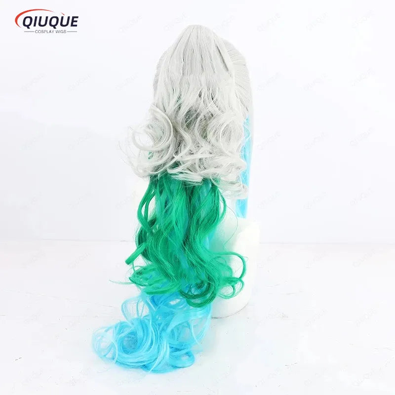 Anime One Piece Yamato Wig Women White 70cm Long Wig Cosplay Yamato Wig Heat Resistant Synthetic Hair Halloween + Wig Cap