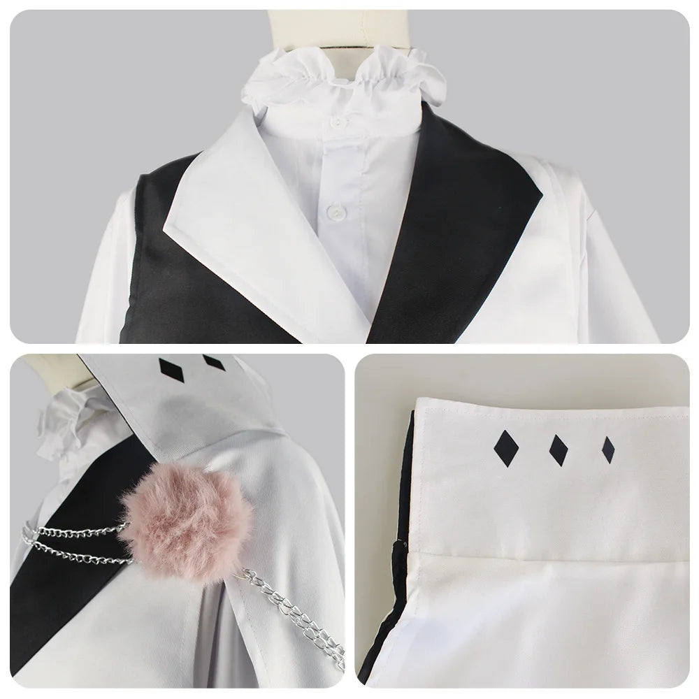 Bungou Bungo Stray Dogs Season 4 Nikolai Gogol Cosplay Costume Cloak Cape Uniform Shoes Wig Anime Hunter Dogs Halloween Costume