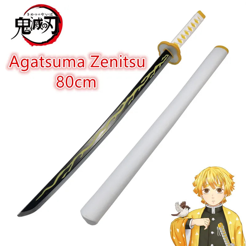 Anime Cosplay Kimetsu no Yaiba Katana Weapon Original Demon Slayer Sword New Uzui Tengen Kyoujurou Tanjirou Swords 80cm