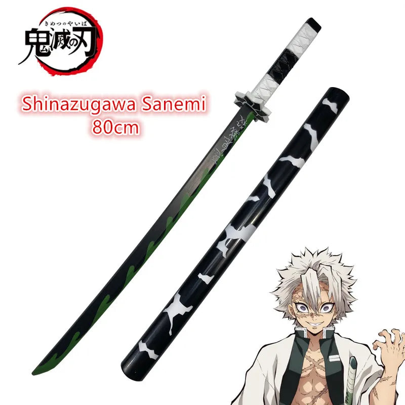 80cm Cosplay Anime Kimetsu no Yaiba Katana Weapon Original Demon Slayer Sword Kanroji Mitsuri Kyoujurou Tanjirou Swords