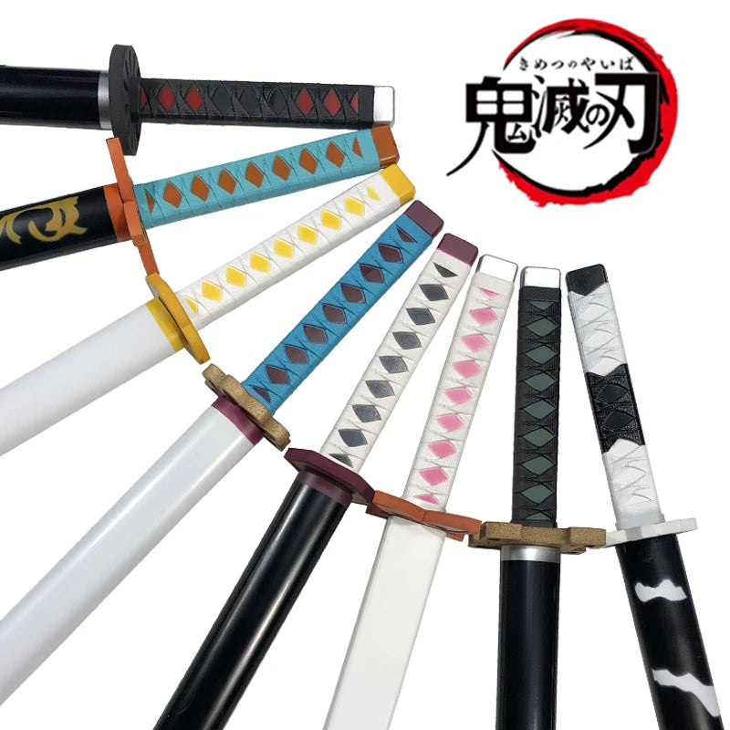 80cm Cosplay Anime Kimetsu no Yaiba Katana Weapon Original Demon Slayer Sword Kanroji Mitsuri Kyoujurou Tanjirou Swords