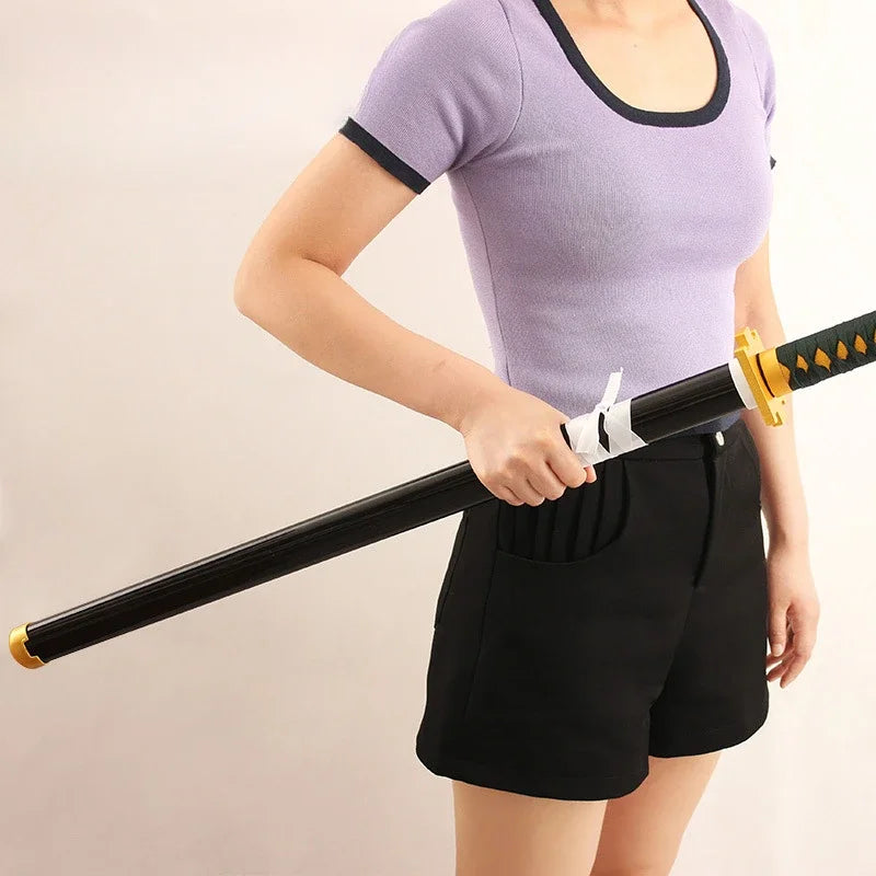 104cm Okkotsu Yuta Jujutsu Kaisen Weapon Samurai Sword Anime Peripheral Wooden ABS Katana Weapon Model for Cosplay Gifts Toys