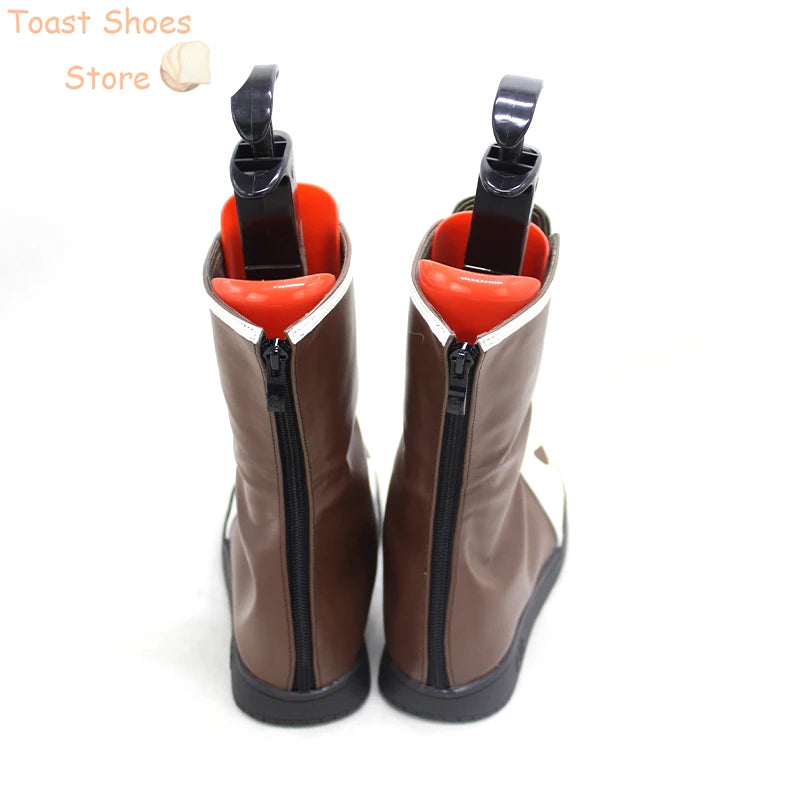 Game Identity V Mechanic Tracy Reznik Cosplay Shoes PU Leather Shoes Halloween Carnival Boots Costume Prop