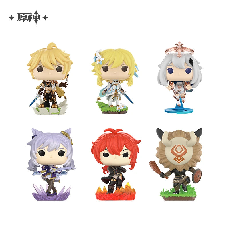 Game Anime peripheral figure Genshin Impact official genuine Funko Q Edition hand do Aether Lumine Paimon Diluc Keqing hilichurl