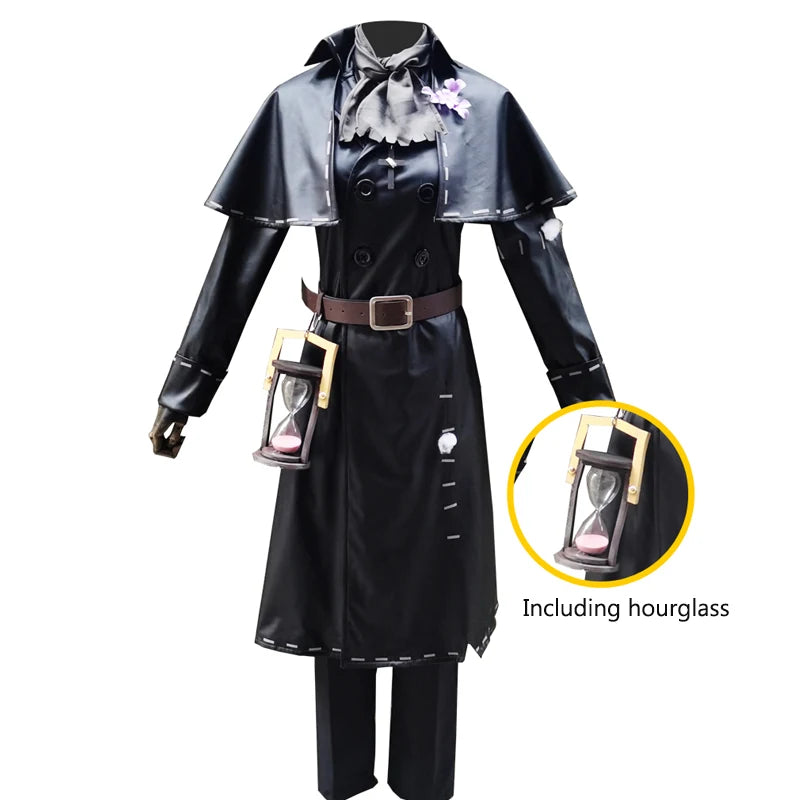 Game Identity V Cosplay Costumes Grave Keeper Andrew Kreiss Cosplay Costume Original Skin Black Uniforms Costume Suits Survivor