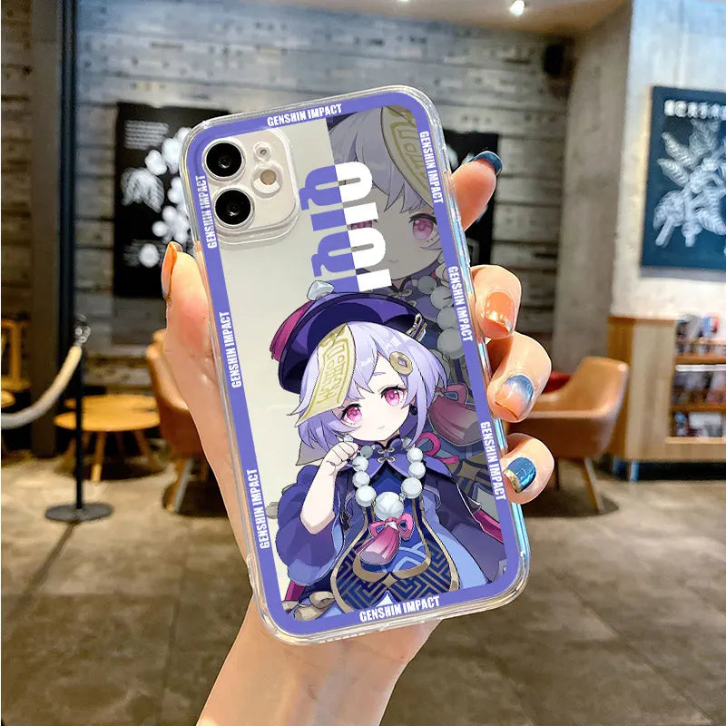 Phone Case For iPhone 15 14 Pro Max 13 12 Mini 11 ProMax XR XS X 8 7 6 Plus SE Soft Silicone Cover Genshin Impact Ayato Yun Jin