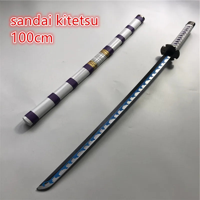 Anime Cosplay Roronoa Zoro Sword Weapon Armed Katana Espada Wood 1:1 Ninja Knife Samurai Sword Prop Toys For Teens