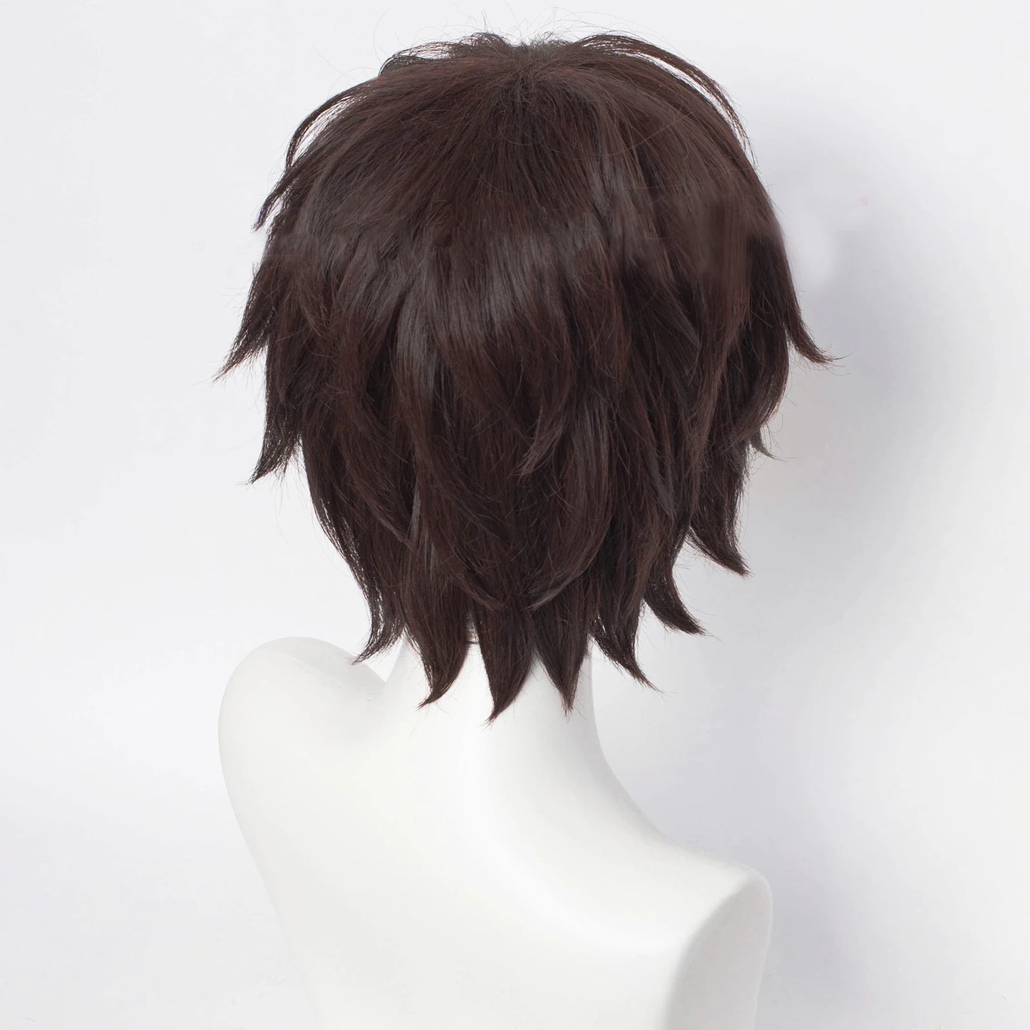 Dazai Osamu Wig Anime Bungo Stray Dogs Cosplay Short Brown Black Heat Resistant Synthetic Hair Halloween Party Wigs + Wig Cap