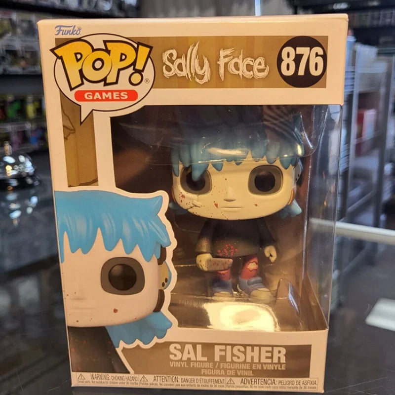 10Cm Funko Pop Pvc Sally Face Sal Fisher Horror Game Action Figure Model Ornaments Collection Garage Kit Toys Gift