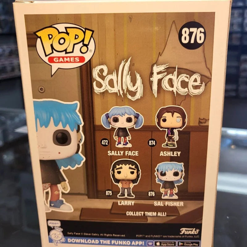 10Cm Funko Pop Pvc Sally Face Sal Fisher Horror Game Action Figure Model Ornaments Collection Garage Kit Toys Gift