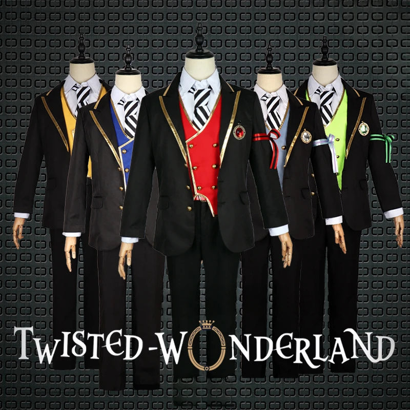 Twisted Wonderland Ruggie Bucchi JK Uniform Cosplay Costume Riddle Cos Clothing Outfits Halloween School Role Play Party