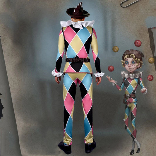 Mike Morton /Acrobat cos Identity V anime man woman cosplay High-quality fashion costume full set Top + pants + belt + collar