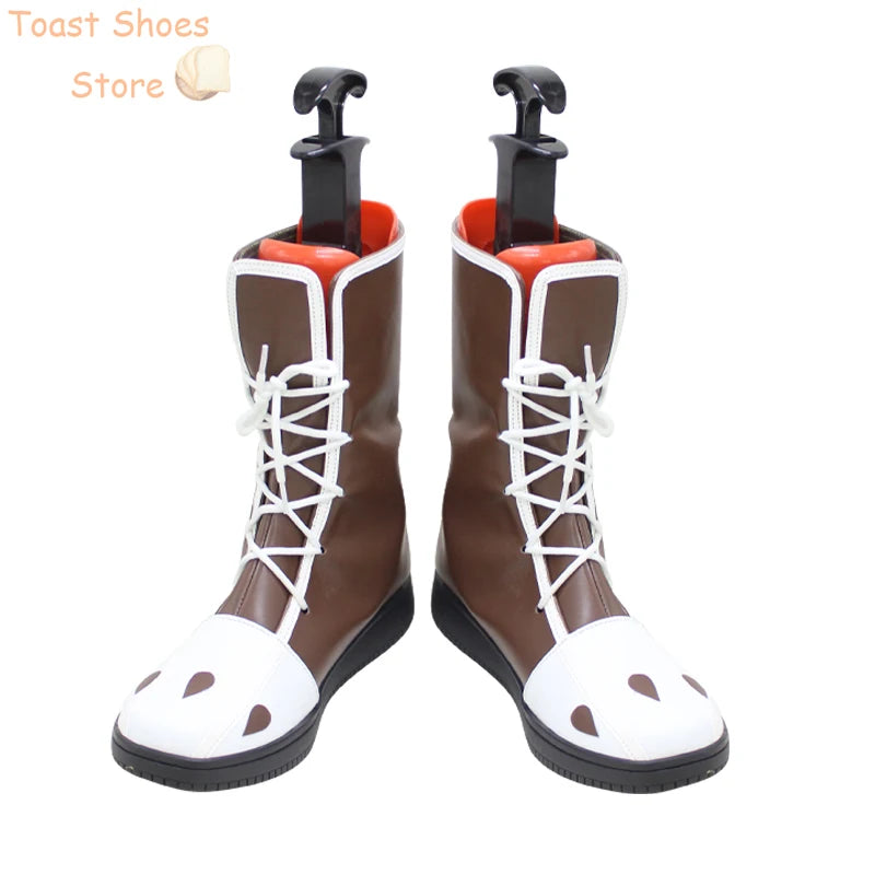 Game Identity V Mechanic Tracy Reznik Cosplay Shoes PU Leather Shoes Halloween Carnival Boots Costume Prop