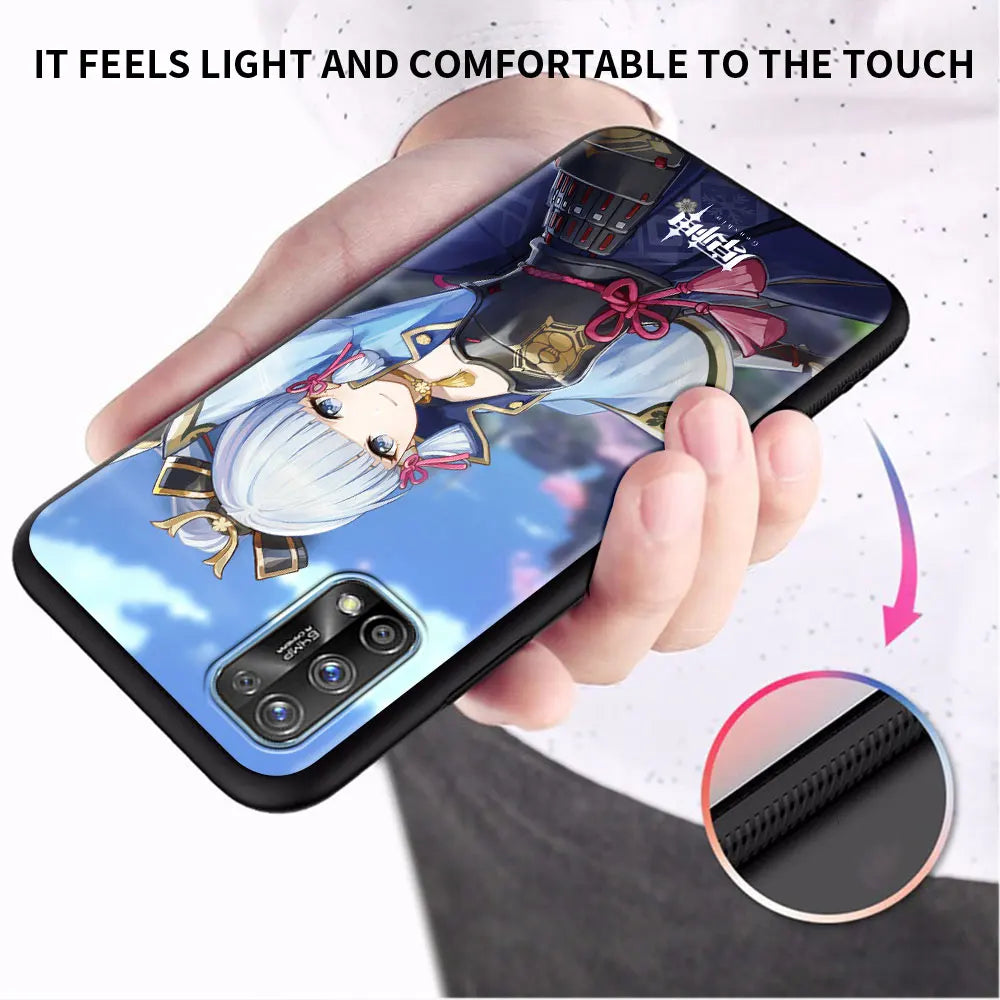 Soft Case For Oppo Realme 8 GT Neo 2 3 7 9 10 Pro 9i 8i 7i 6 C55 C35 C33 C21 C3 Bumper Silicone Phone Cover Genshin Impact Game