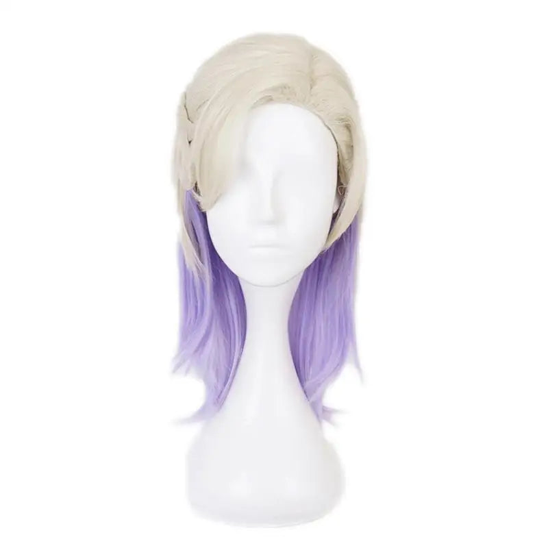 Game Twisted Wonderland Vil Schoenheit Cosplay Wig Short Hair Heat Resistant Synthetic Halloween Party Accessories Props