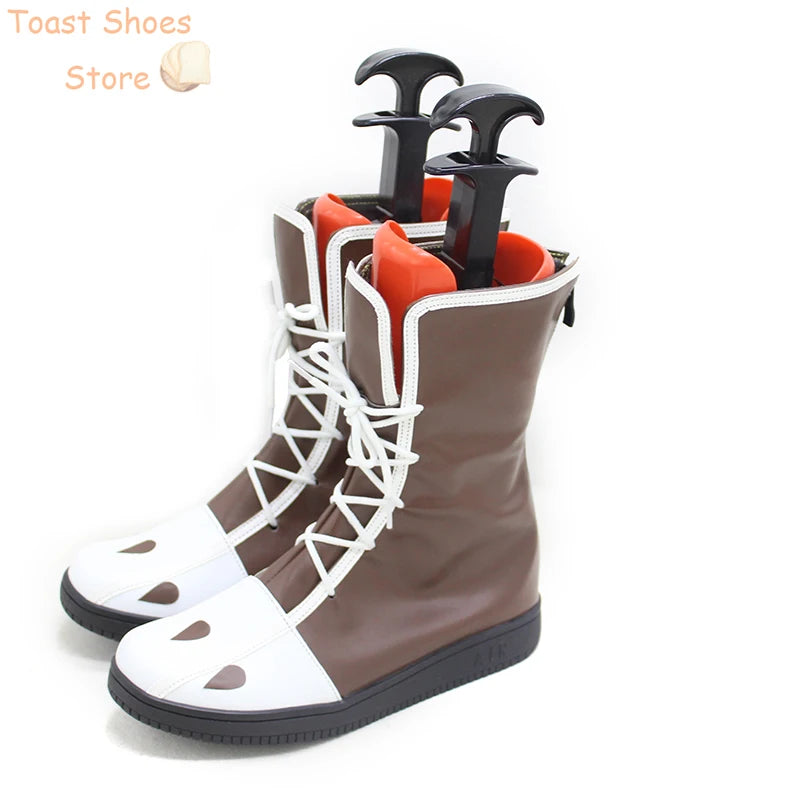 Game Identity V Mechanic Tracy Reznik Cosplay Shoes PU Leather Shoes Halloween Carnival Boots Costume Prop